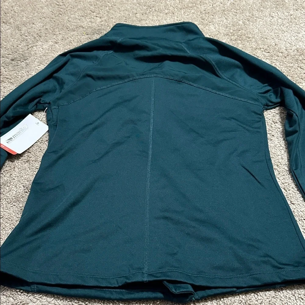 Marika Women's Green Asymmetrical Zip Active Wear Jacket Sz M NWT